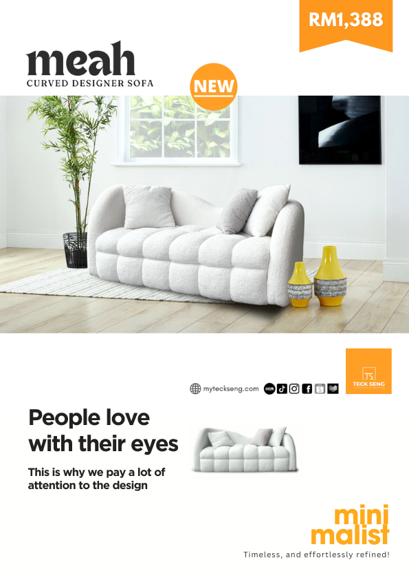 Meah Designer Curved Sofa